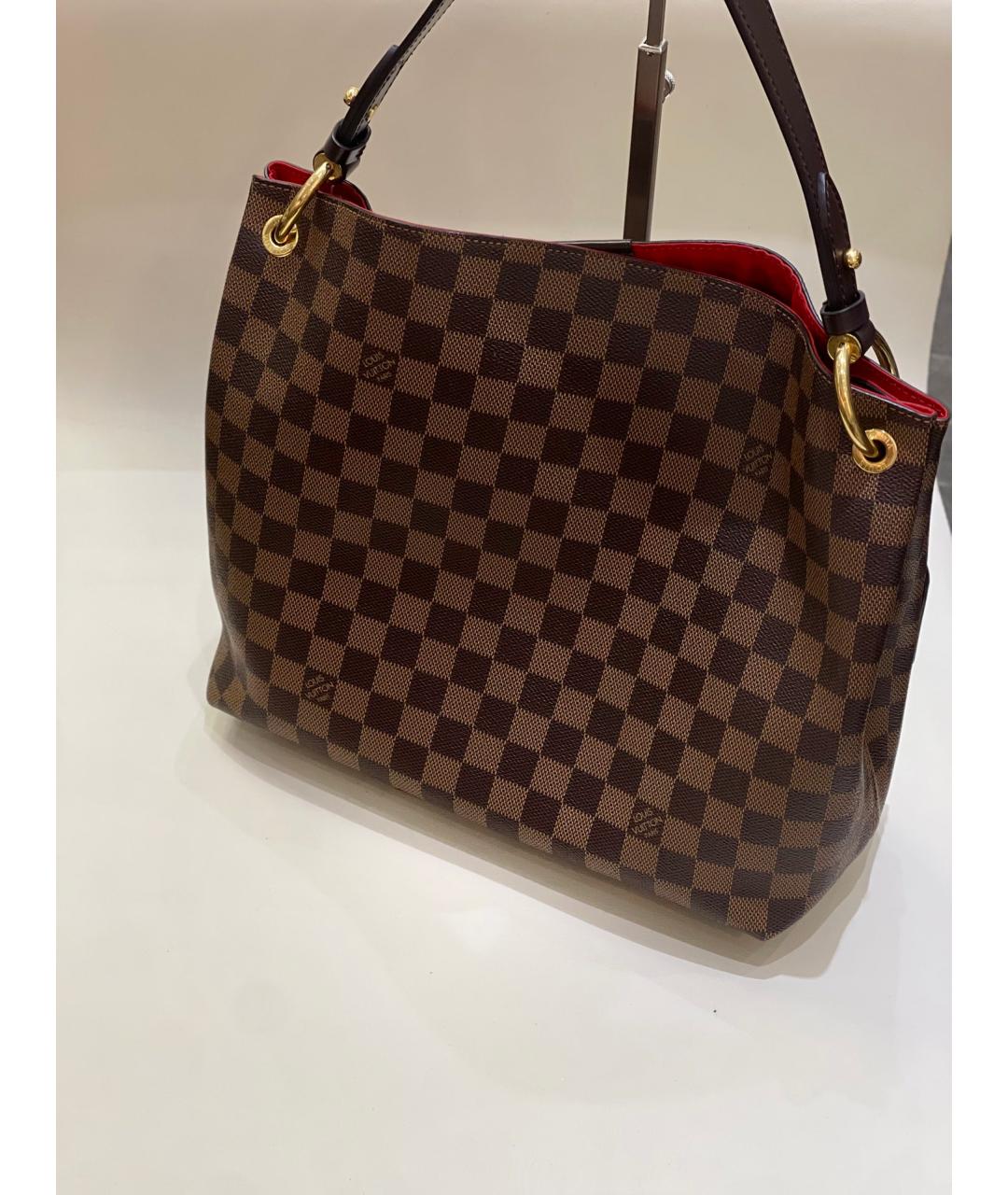 LOUIS VUITTON Коричневая сумка через плечо, фото 3