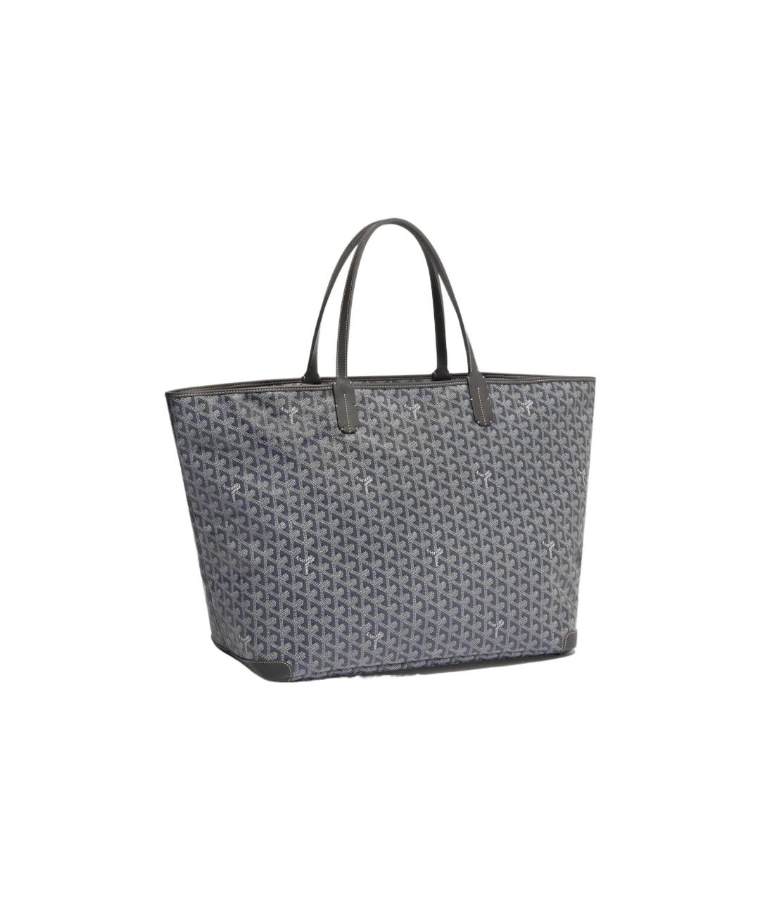 GOYARD Серая сумка через плечо из канвы, фото 2