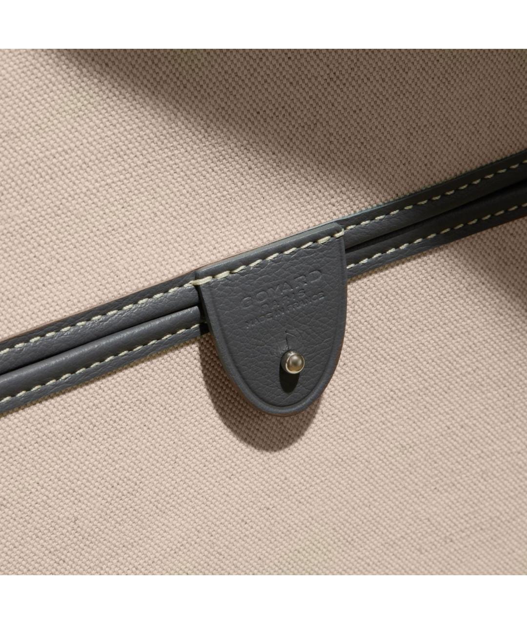 GOYARD Серая сумка через плечо из канвы, фото 4