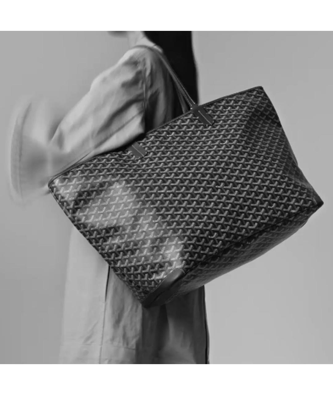 GOYARD Серая сумка через плечо из канвы, фото 6