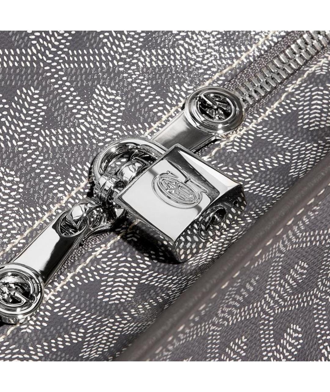 GOYARD Серая сумка через плечо из канвы, фото 5