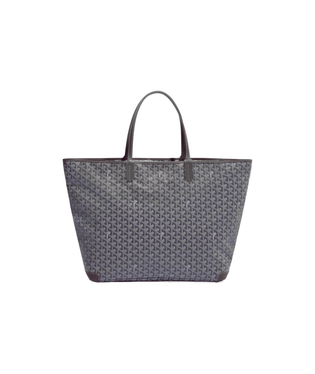 GOYARD Серая сумка через плечо из канвы, фото 8