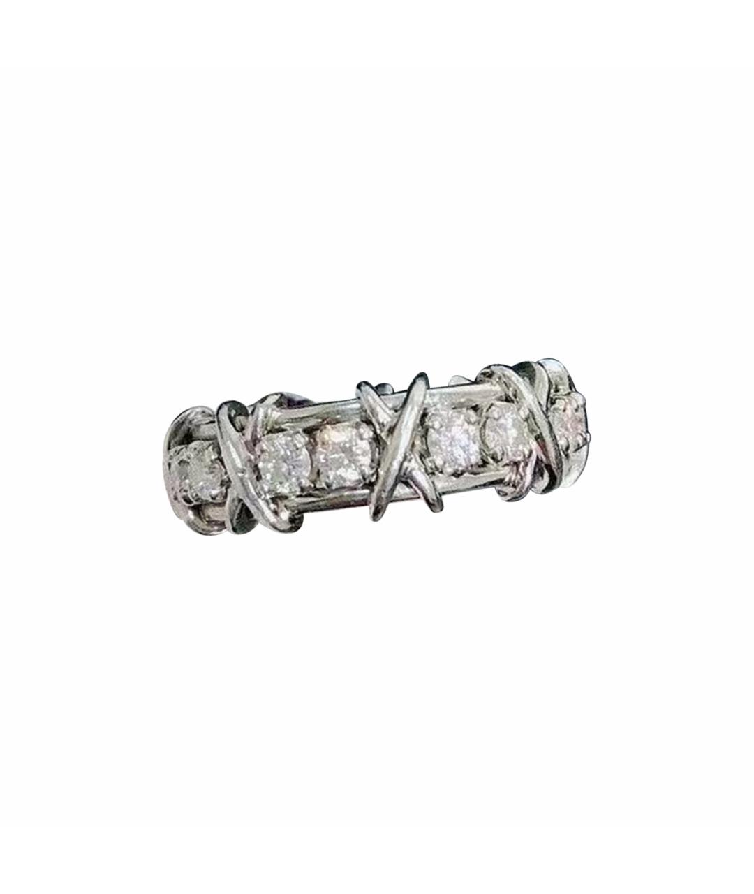 TIFFANY&CO Серебряное платиновое кольцо, фото 1