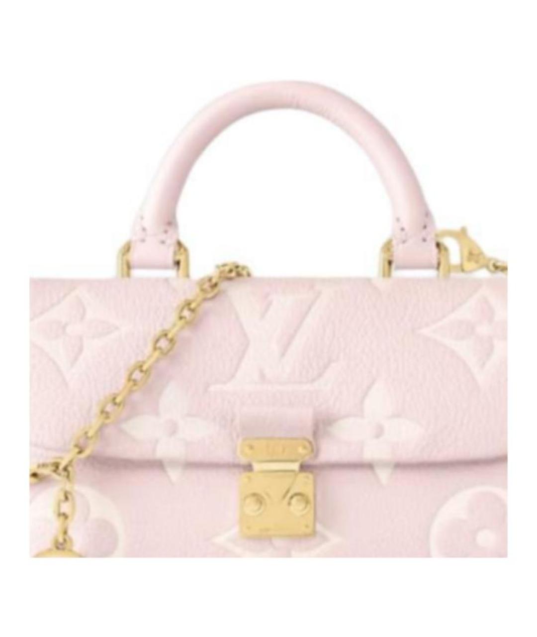 LOUIS VUITTON Розовая кожаная сумка через плечо, фото 2