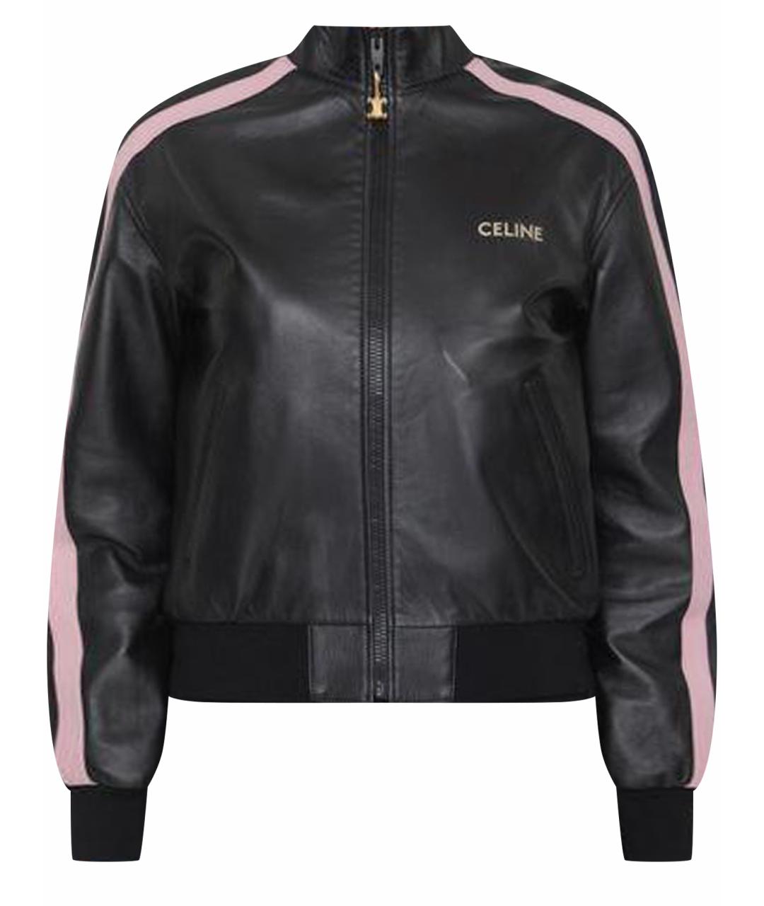 CELINE Черная кожаная куртка, фото 1