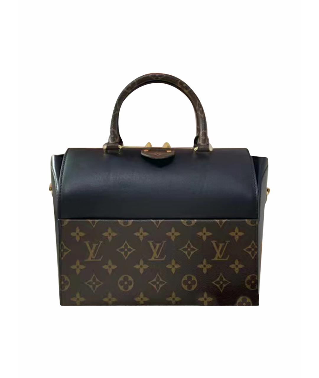 LOUIS VUITTON Черная кожаная сумка через плечо, фото 1