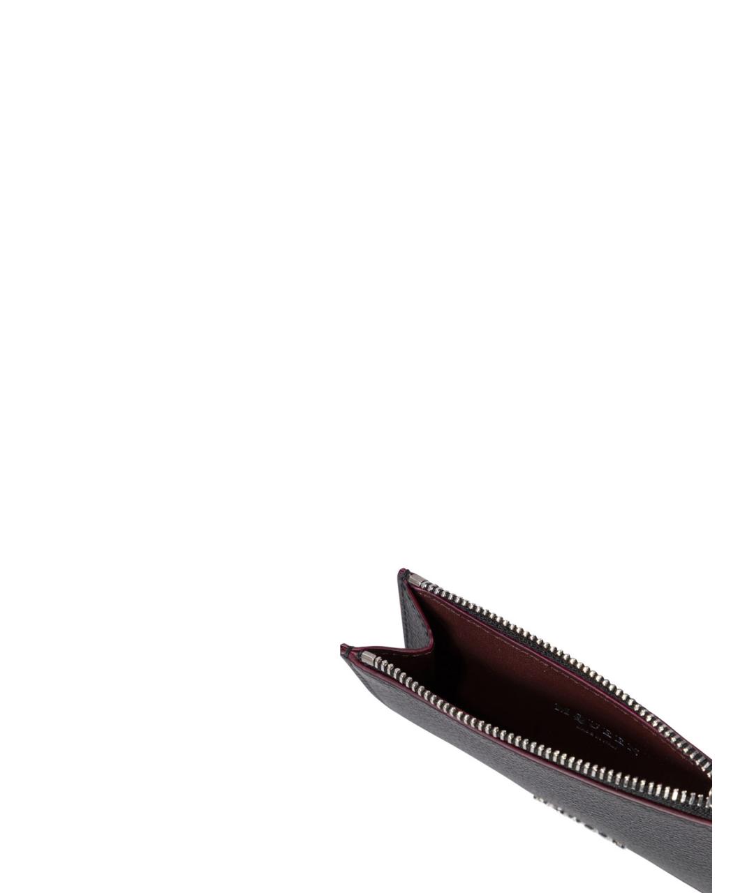 ALEXANDER MCQUEEN Черный кожаный кошелек, фото 5
