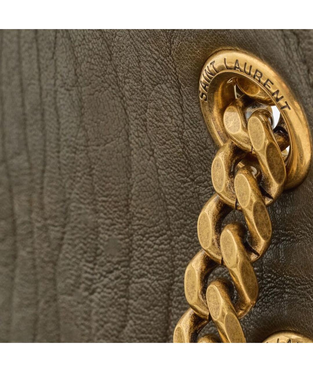 SAINT LAURENT Кожаная сумка через плечо, фото 6