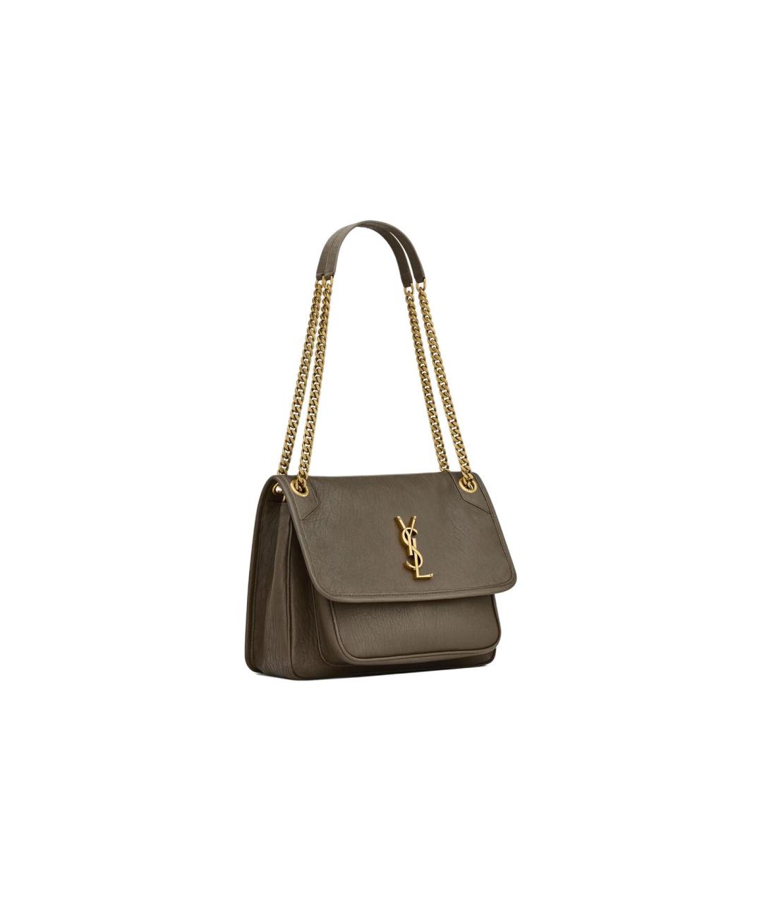 SAINT LAURENT Кожаная сумка через плечо, фото 2