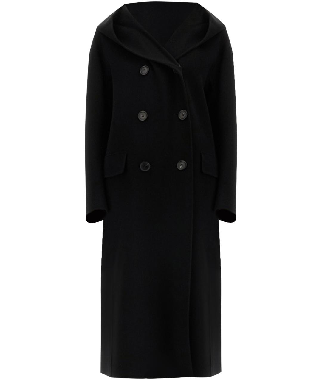 'S MAX MARA Черное шерстяное пальто, фото 1