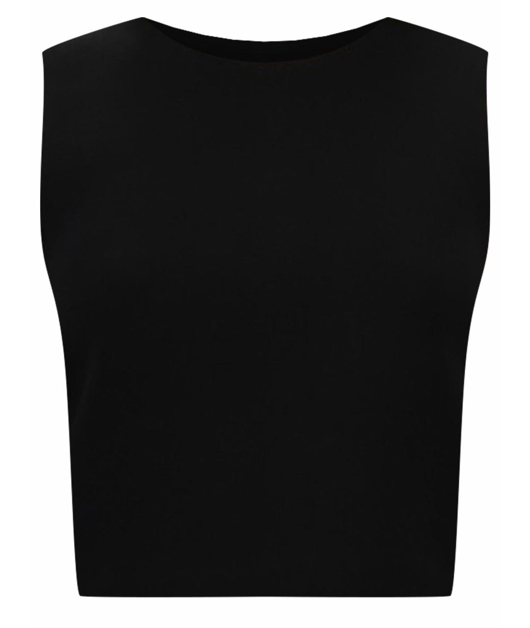 'S MAX MARA Черная вискозная футболка, фото 1
