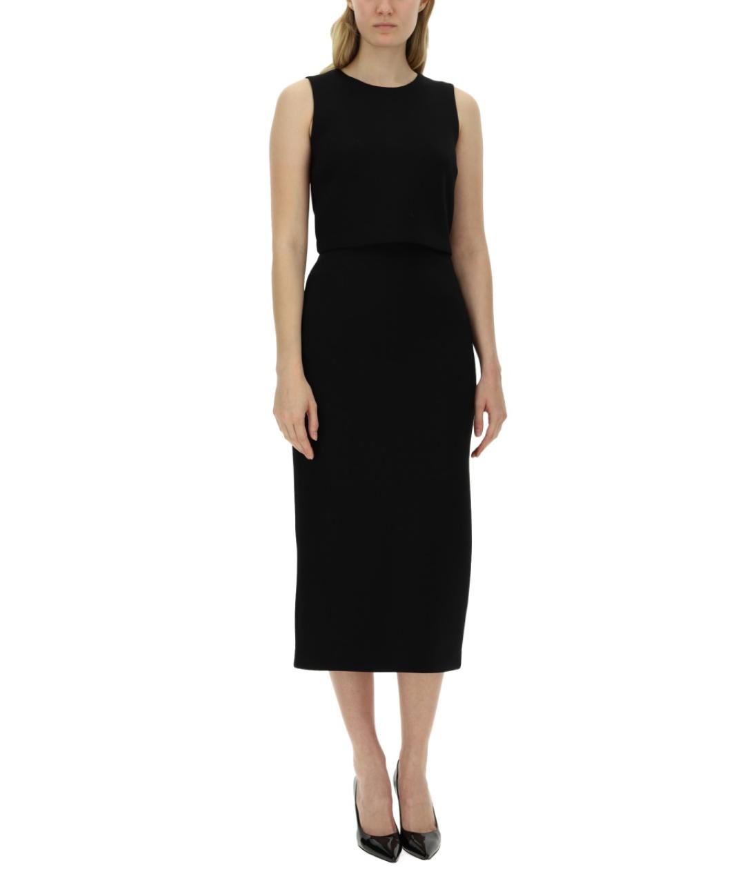 'S MAX MARA Черная вискозная футболка, фото 2
