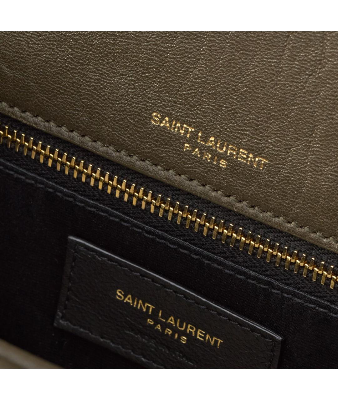 SAINT LAURENT Кожаная сумка через плечо, фото 6
