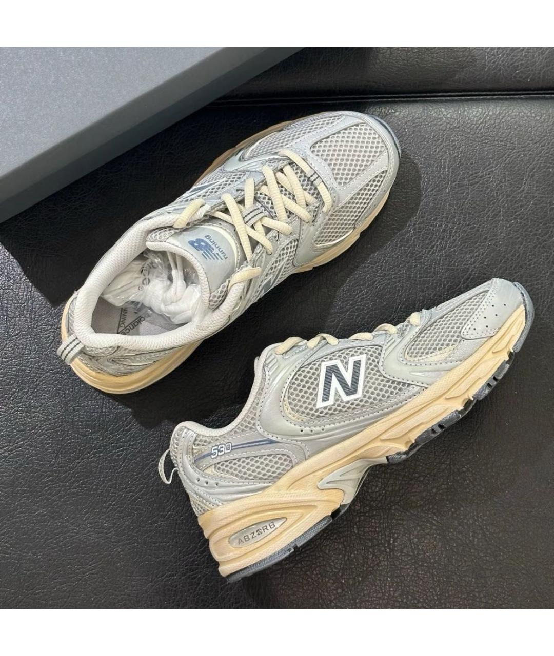 NEW BALANCE Серые кроссовки, фото 8