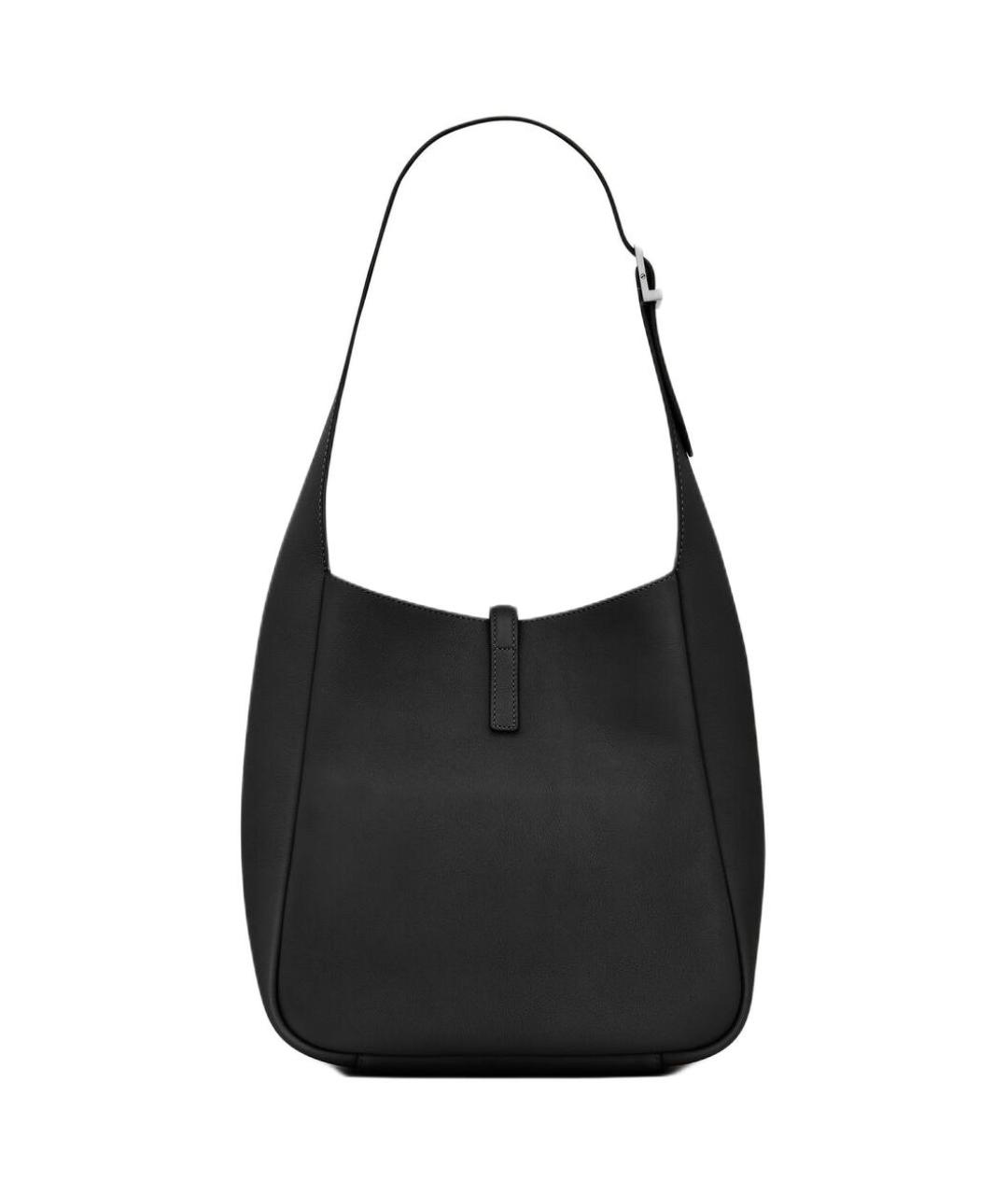 SAINT LAURENT Черная кожаная сумка через плечо, фото 4