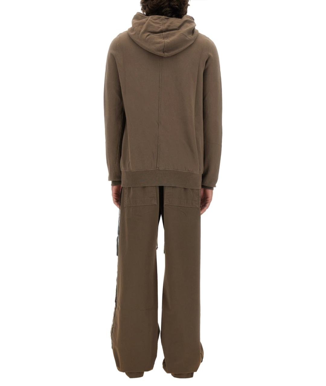 RICK OWENS DRKSHDW Бежевый хлопковый джемпер / свитер, фото 3