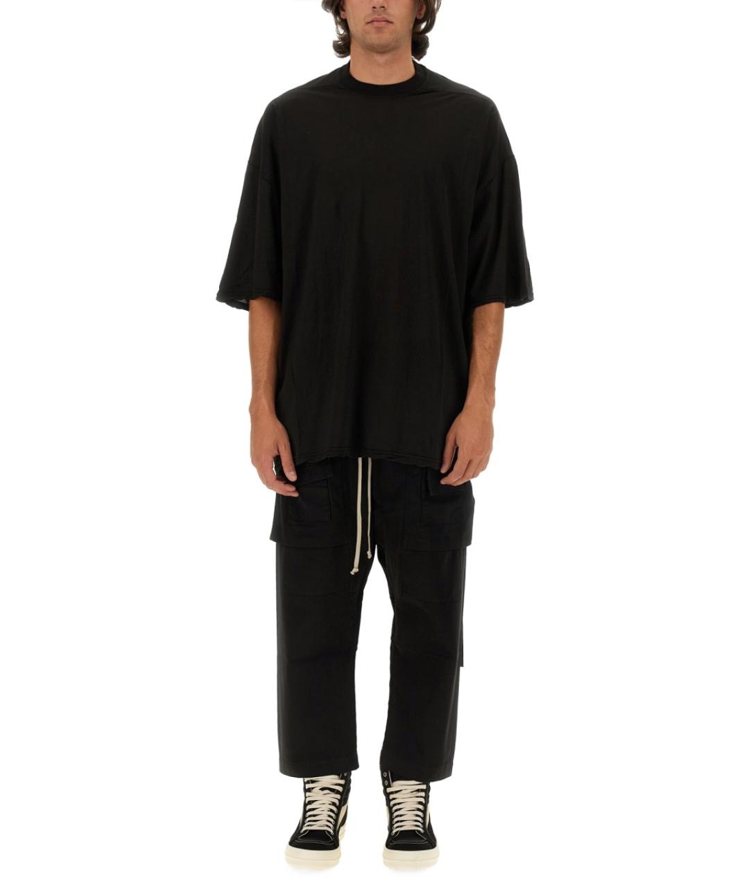 RICK OWENS DRKSHDW Черные хлопковые повседневные брюки, фото 2