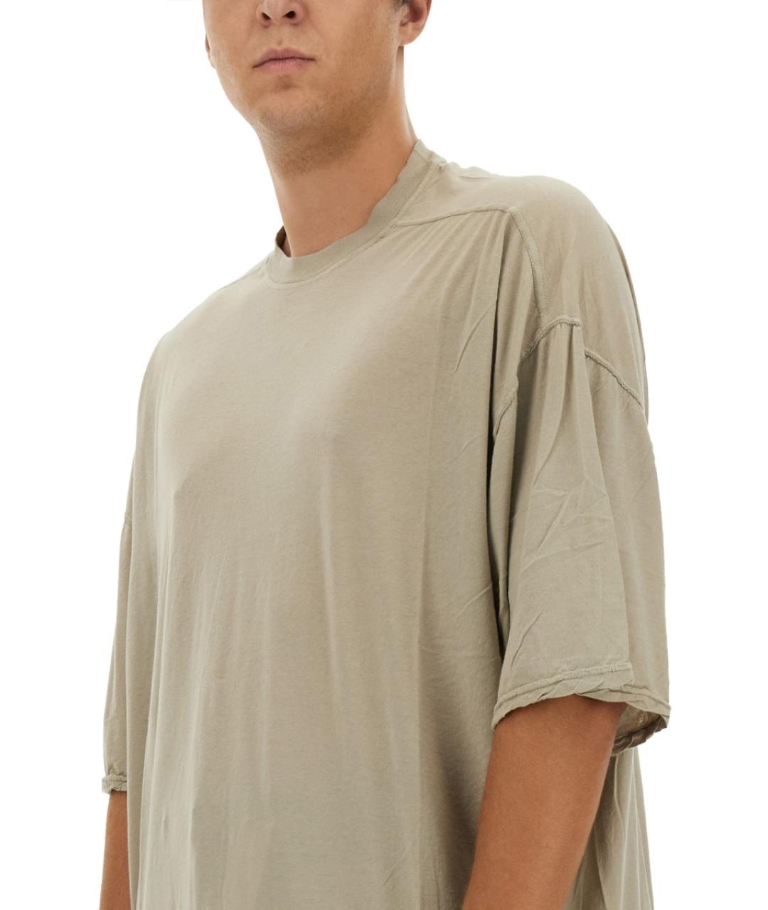 RICK OWENS DRKSHDW Белая хлопковая футболка, фото 4