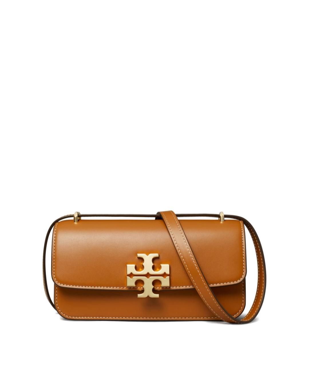 TORY BURCH Коричневая кожаная сумка через плечо, фото 1