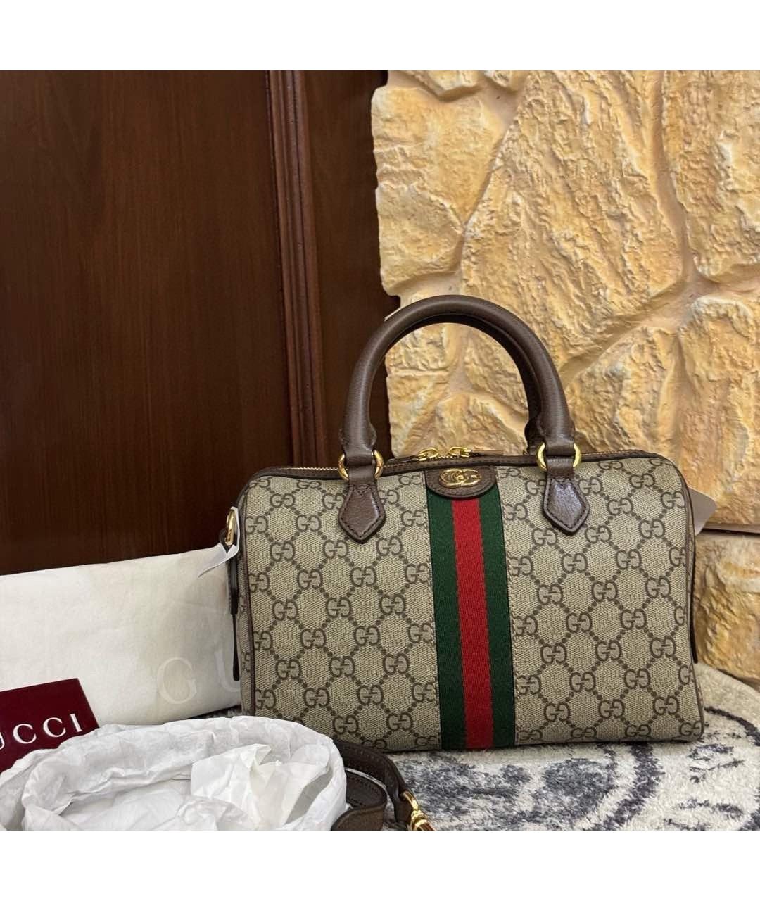 GUCCI Коричневая сумка тоут, фото 8