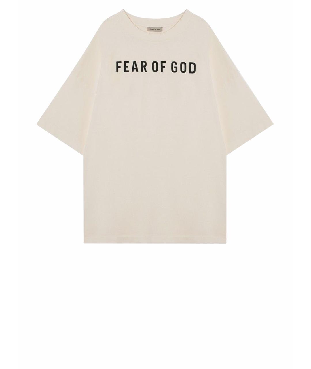 FEAR OF GOD Белая хлопковая футболка, фото 1