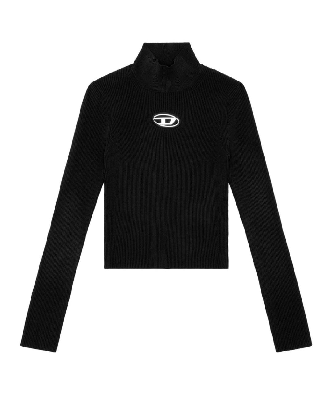 DIESEL Черный вискозный джемпер / свитер, фото 1