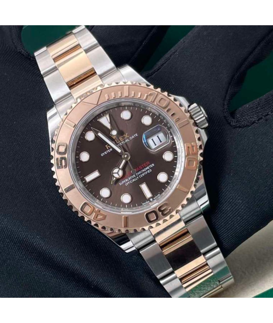 ROLEX Коричневые металлические часы, фото 9