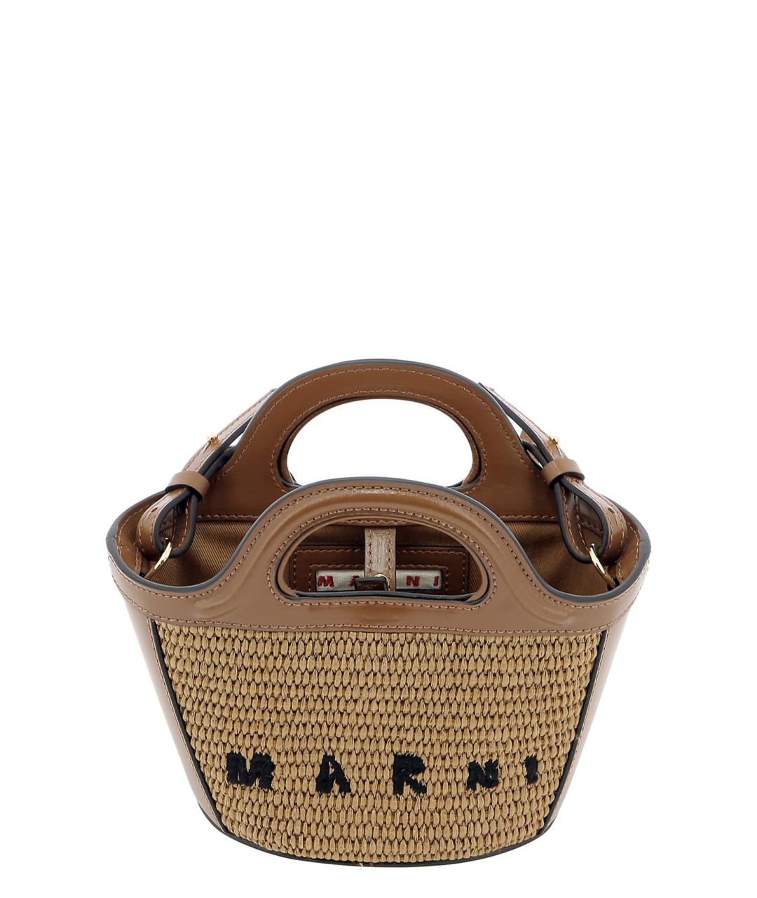 MARNI Коричневая сумка тоут, фото 4
