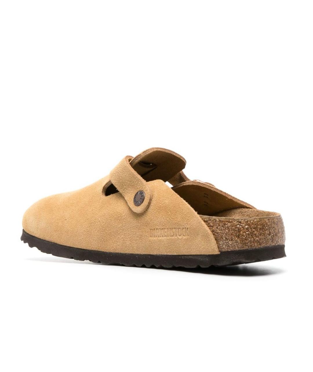 BIRKENSTOCK Бежевые замшевые сабо, фото 4