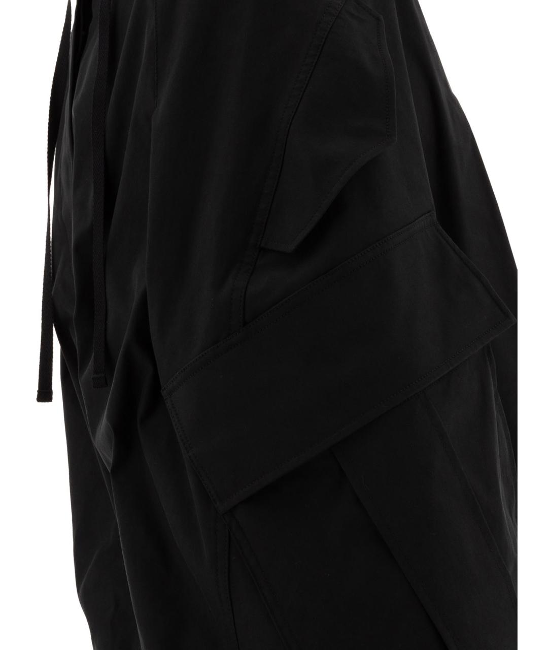 ALEXANDER MCQUEEN Черные хлопковые прямые брюки, фото 4