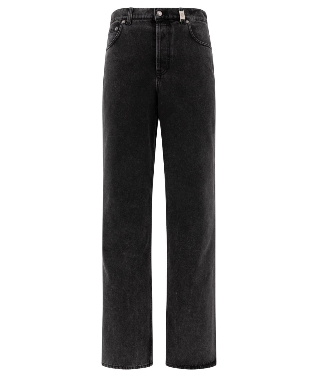 ALEXANDER MCQUEEN Черные хлопковые повседневные брюки, фото 1