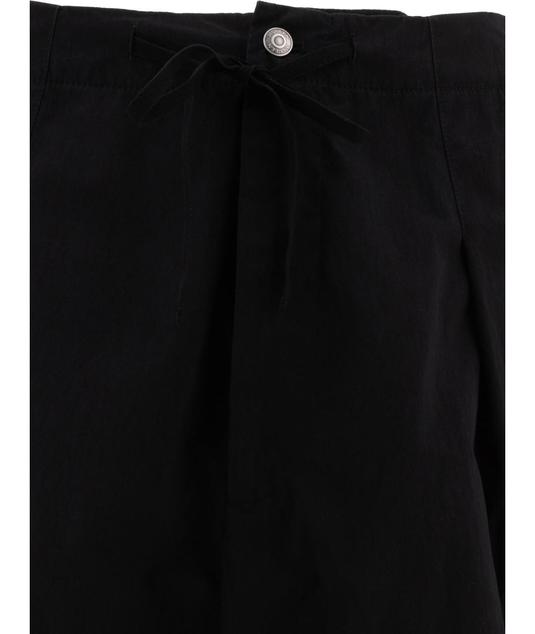 ALEXANDER MCQUEEN Черные хлопковые повседневные брюки, фото 3