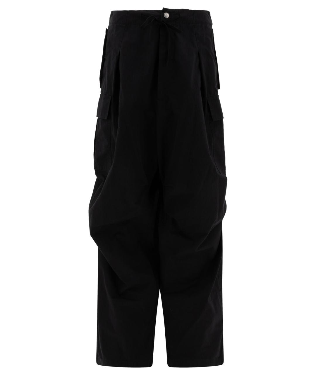 ALEXANDER MCQUEEN Черные хлопковые повседневные брюки, фото 1