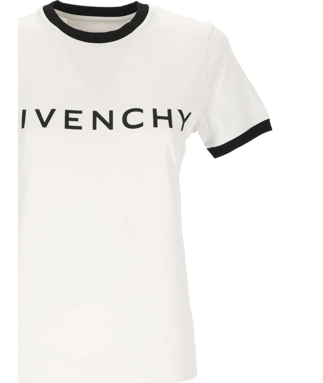 GIVENCHY Белая хлопковая футболка, фото 2