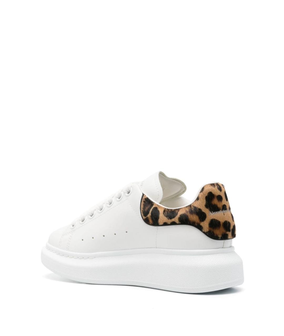 ALEXANDER MCQUEEN Белые кожаные кеды, фото 4