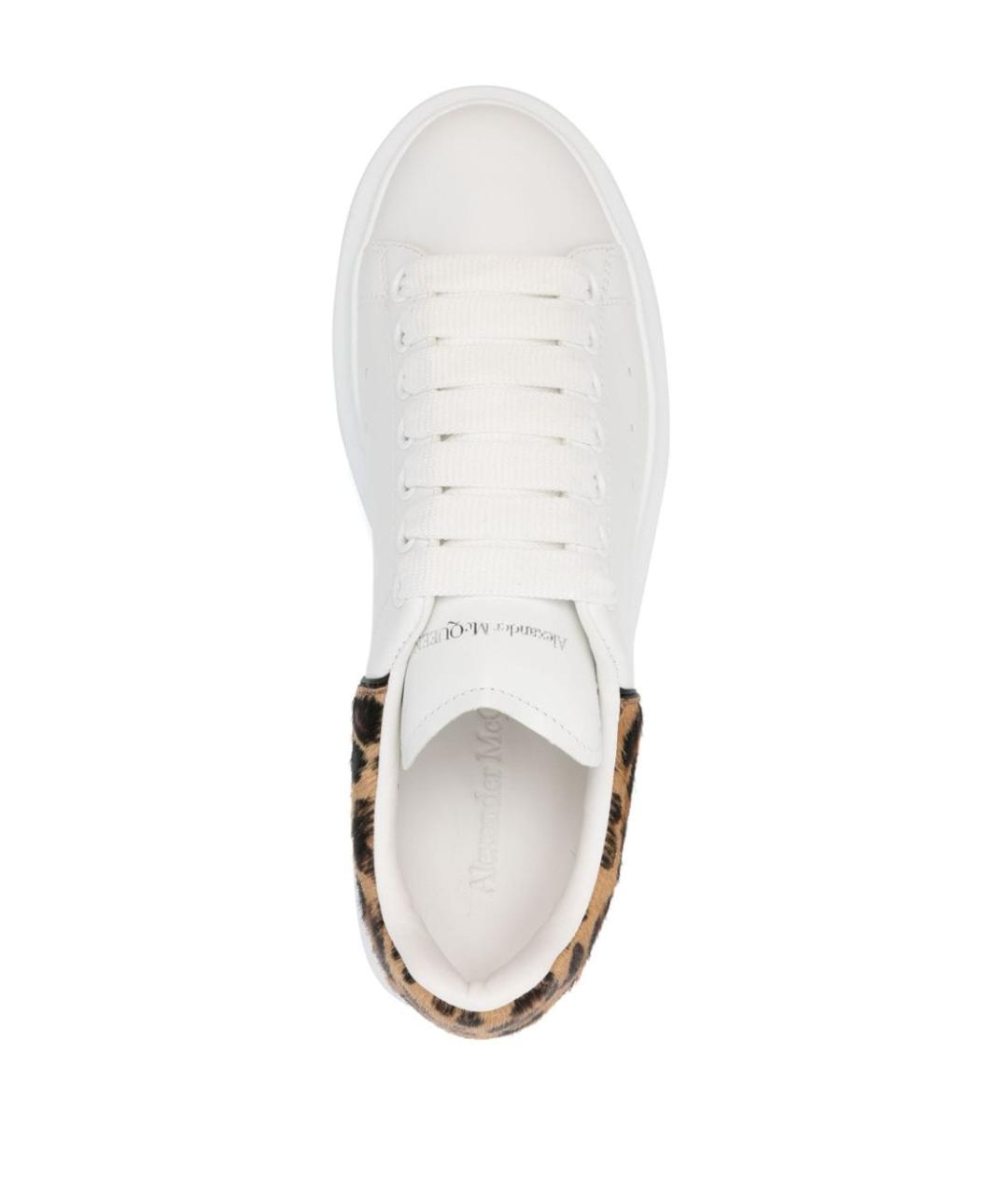 ALEXANDER MCQUEEN Белые кожаные кеды, фото 2