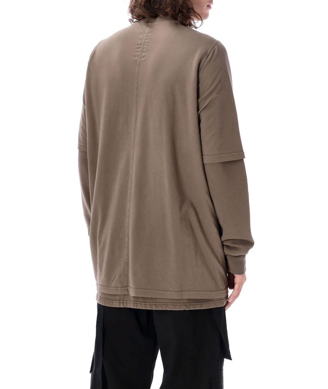 RICK OWENS DRKSHDW Коричневый хлопковый джемпер / свитер, фото 2