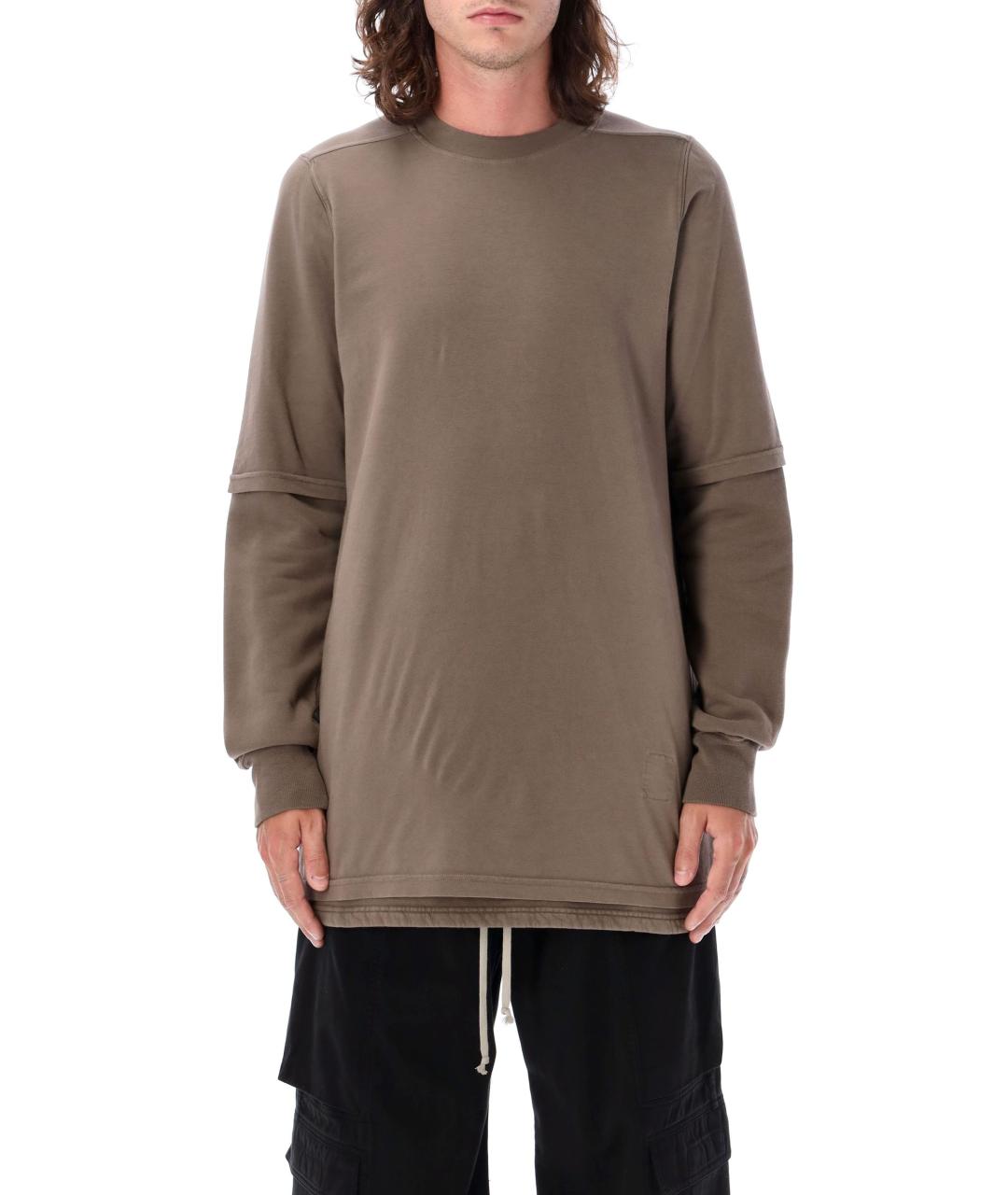 RICK OWENS DRKSHDW Коричневый хлопковый джемпер / свитер, фото 4