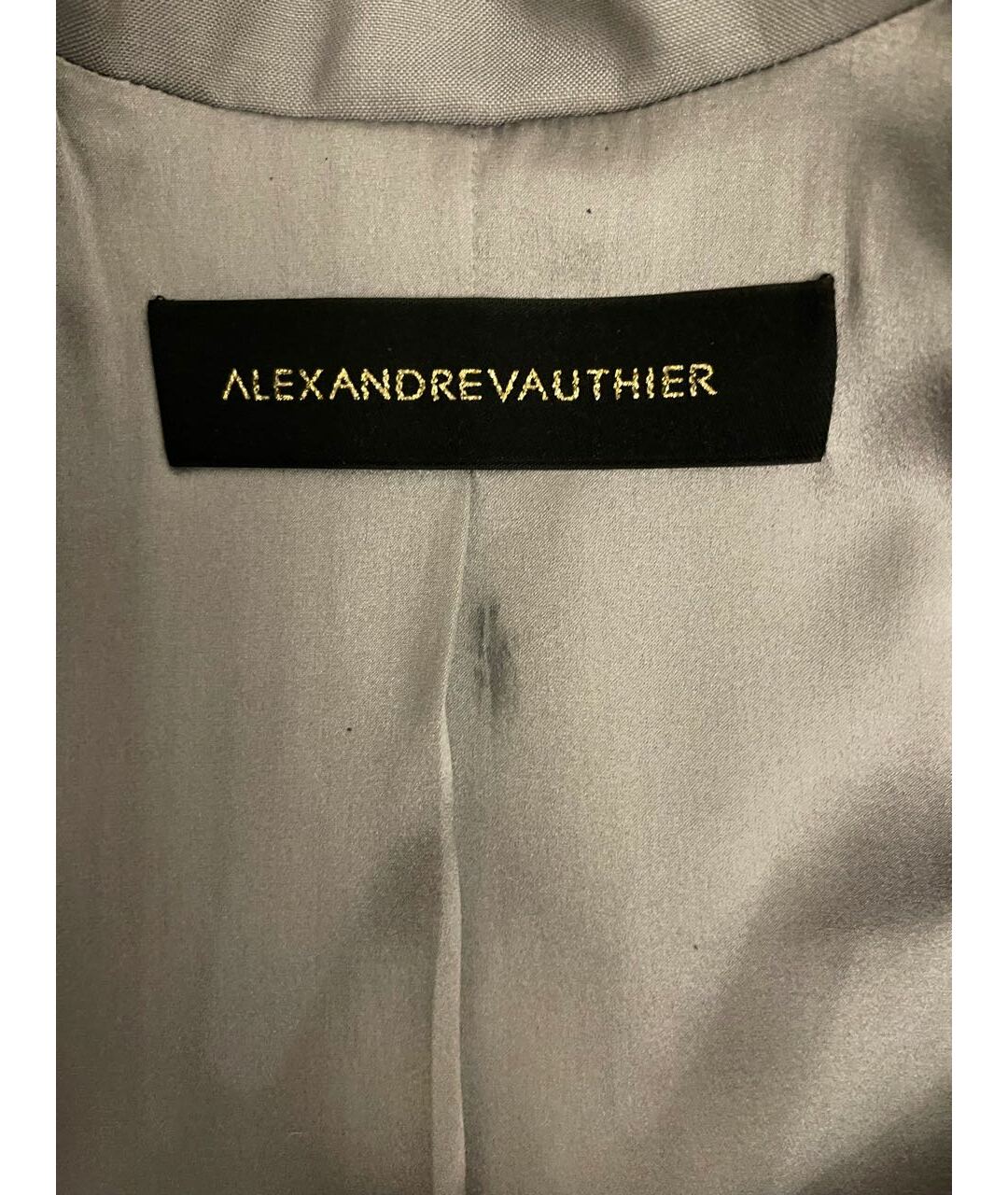 ALEXANDRE VAUTHIER Серый шерстяной костюм с юбками, фото 3