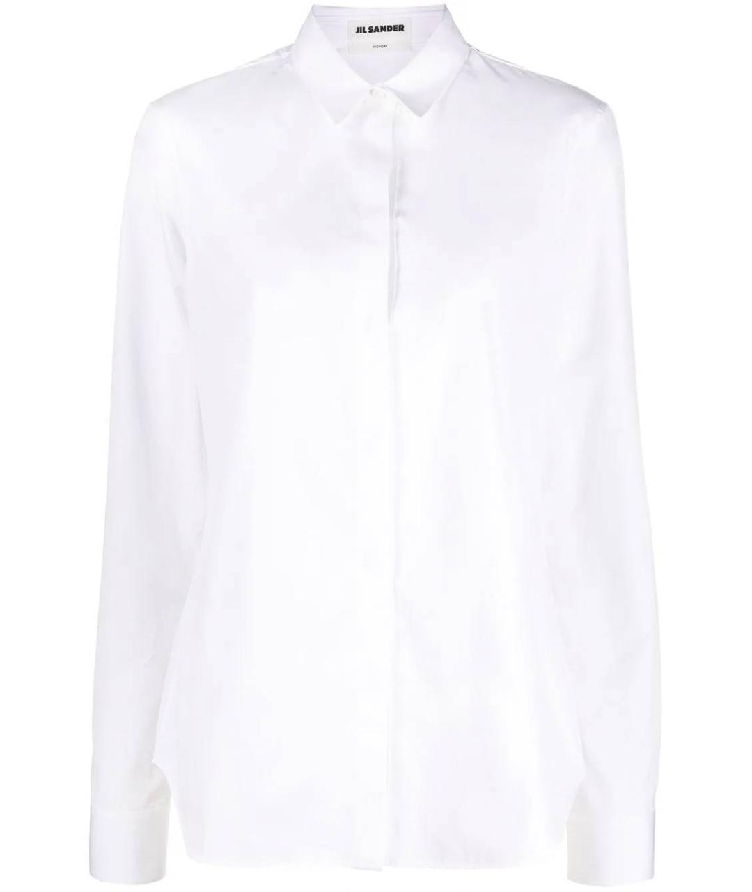JIL SANDER Белая хлопковая рубашка, фото 1
