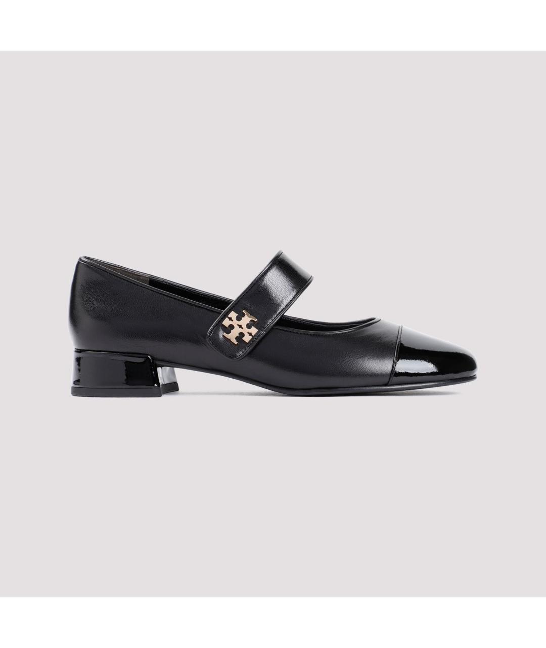 TORY BURCH Черные кожаные туфли, фото 2