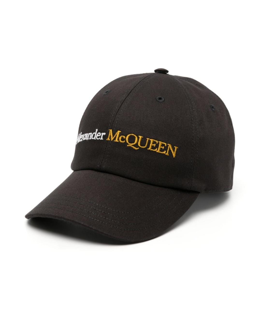 ALEXANDER MCQUEEN Черная хлопковая кепка/бейсболка, фото 1