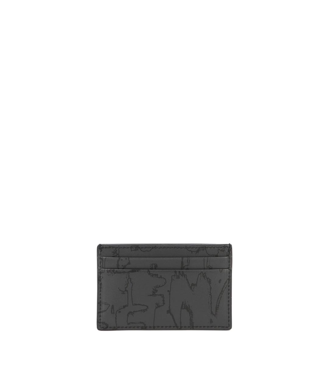 ALEXANDER MCQUEEN Черный кожаный кошелек, фото 1