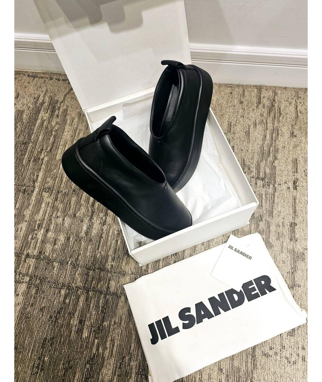 JIL SANDER Черные слипоны, фото 3