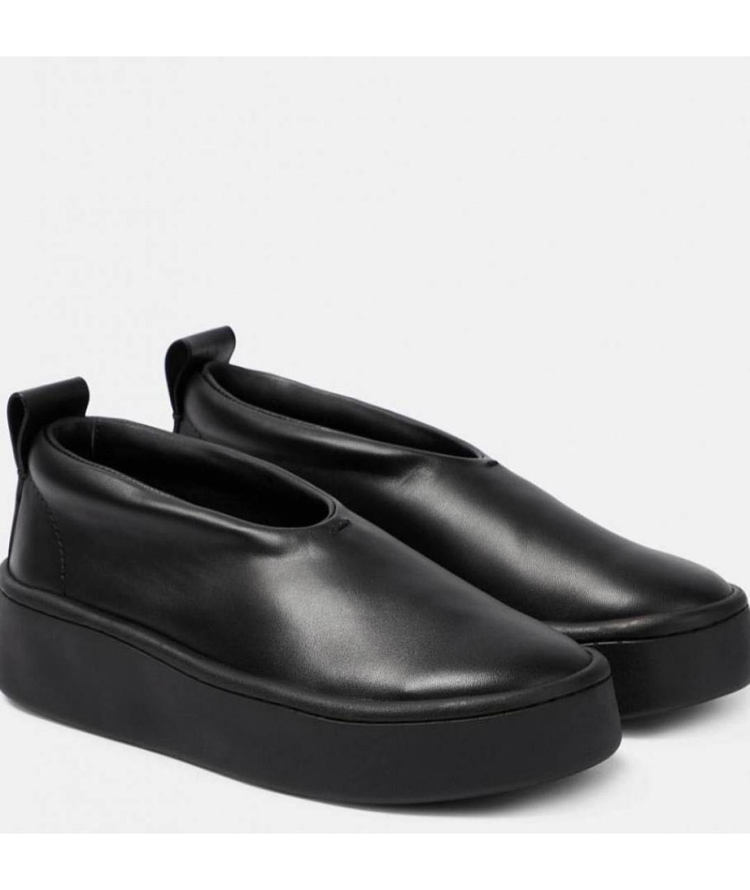 JIL SANDER Черные слипоны, фото 2