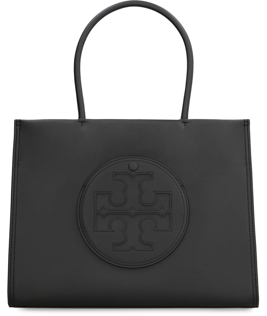 TORY BURCH Черная сумка тоут из искусственной кожи, фото 2