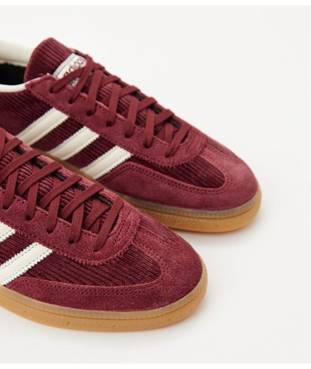ADIDAS Бордовые замшевые кеды, фото 3