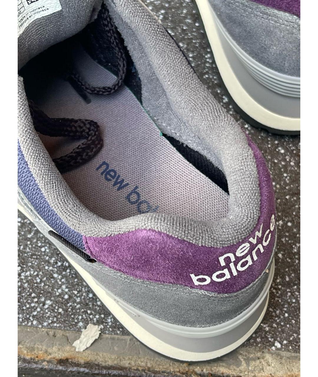 NEW BALANCE Серые замшевые низкие кроссовки / кеды, фото 6