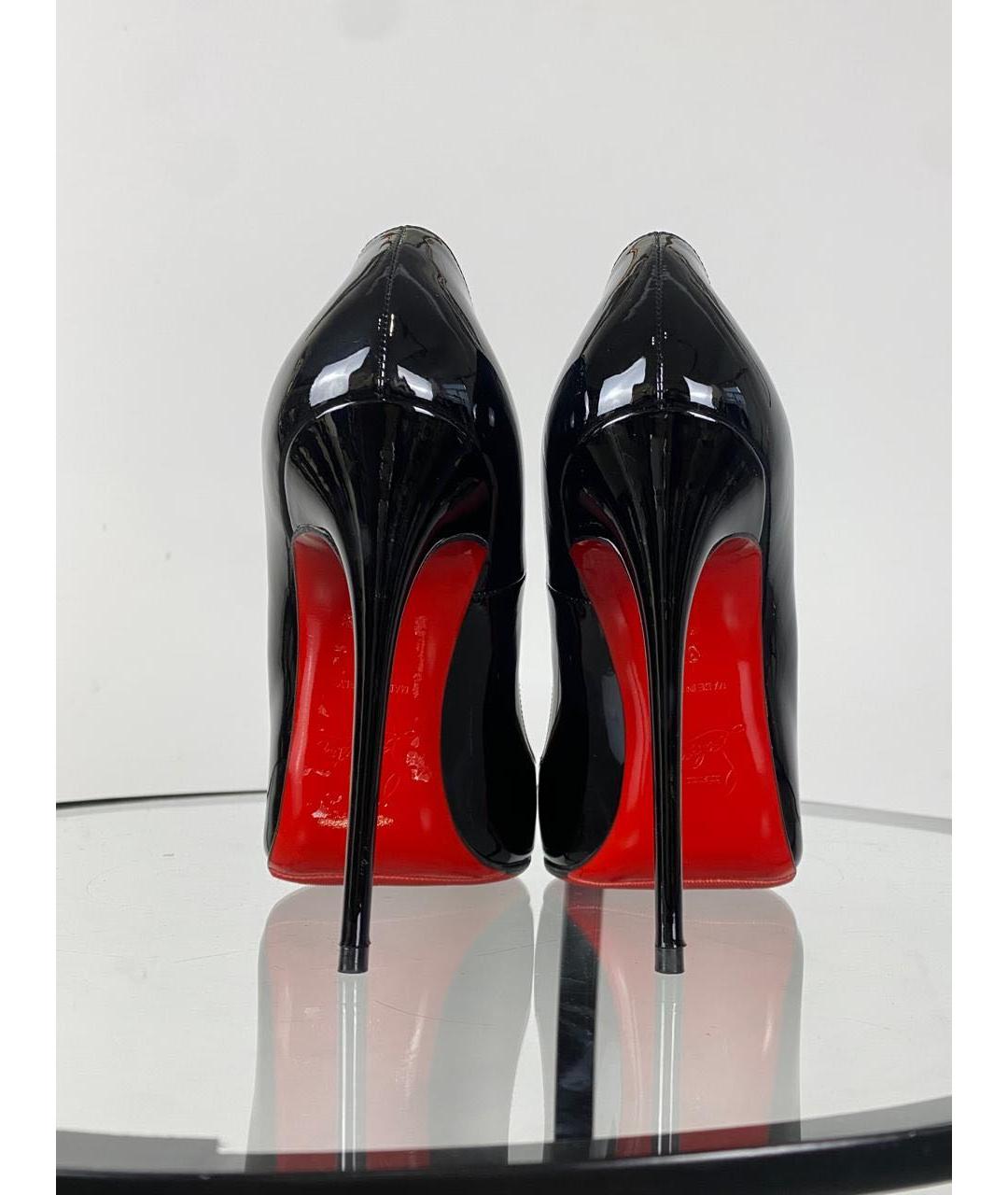 CHRISTIAN LOUBOUTIN Черные туфли из лакированной кожи, фото 4