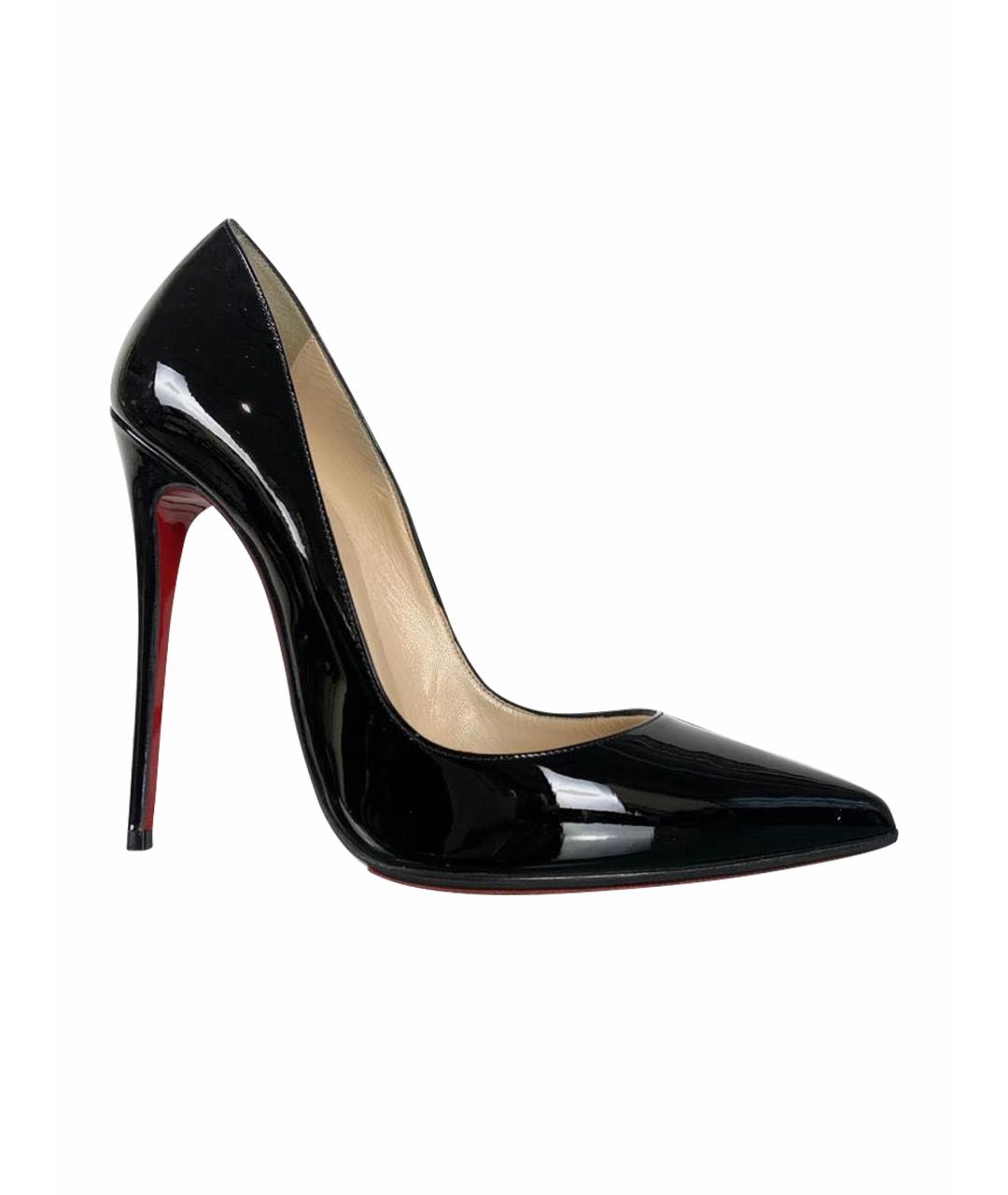 CHRISTIAN LOUBOUTIN Черные туфли из лакированной кожи, фото 1